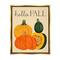 Stupell Industries Hello Fall Harvest Gourds Framed Floater Canvas Wall Art